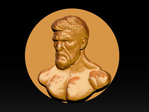 MMA and UFC portrait relief model 3D 프린트 모델