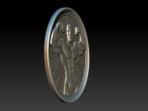 Male Bodybuilder Bas Relief 3D Baskı Modeli