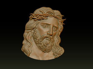 Jesus Face Bas Relief 3D 프린트 모델