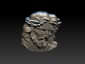 Jesus Face Bas Relief 3D 프린트 모델