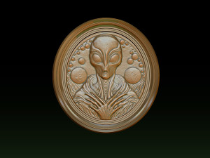 Alien relief model 3D 打印模型