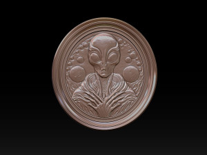 Alien relief model 3D 打印模型
