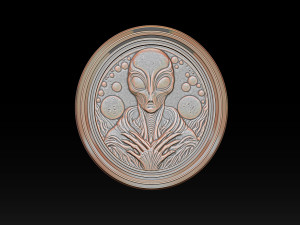 Alien relief model 3D 打印模型