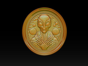 Alien relief model 3D 打印模型
