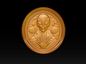 Alien relief model 3D 打印模型