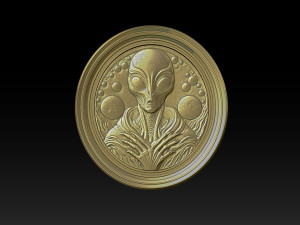 Alien relief model 3D 打印模型