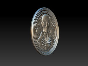 Alien relief model 3D 打印模型