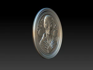 Modello in rilievo alieno Modello di stampa 3D