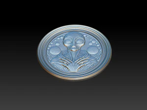 Modello in rilievo alieno Modello di stampa 3D