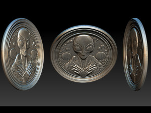 Alien relief model 3D 打印模型