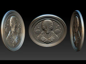 Modello in rilievo alieno Modello di stampa 3D