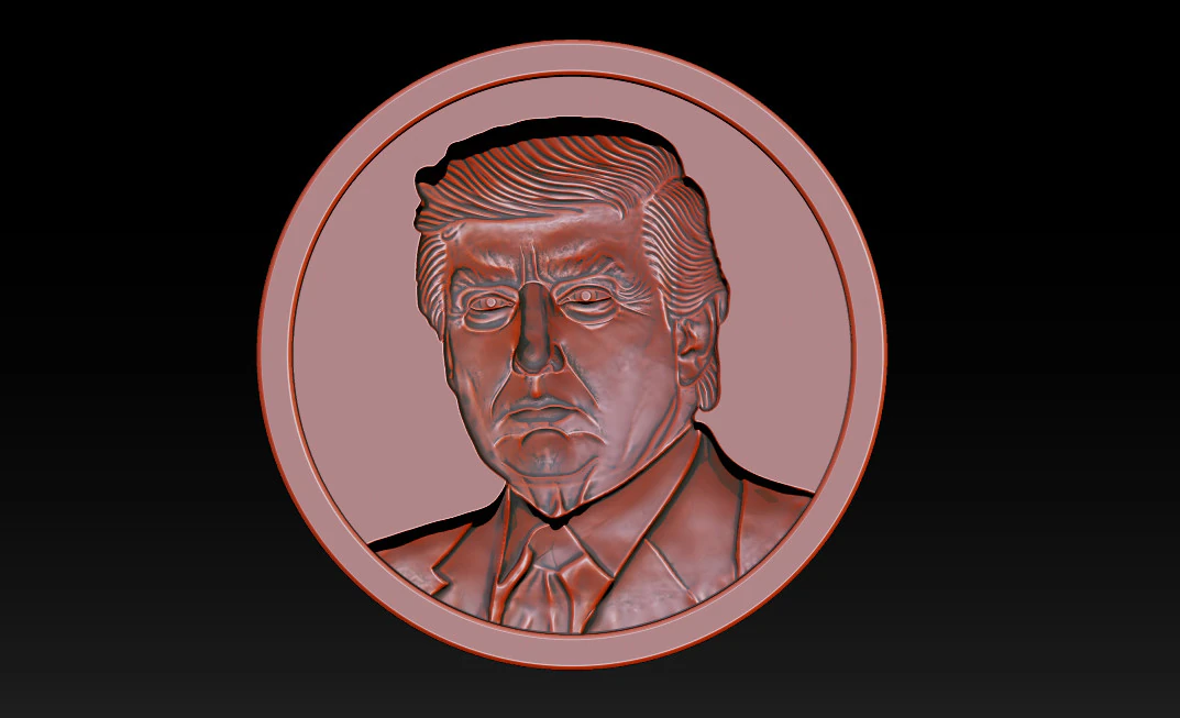 3D Donald Trump Bust 3D Print Model .c4d .max .obj .3ds .fbx .stl .blend