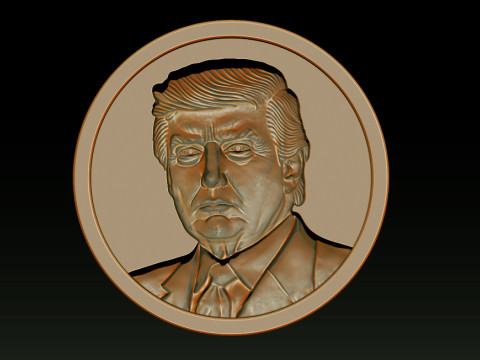 3D Donald Trump Bust Modelo de Impressão 3D
