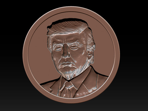 3D Donald Trump Bust Modelo de Impressão 3D