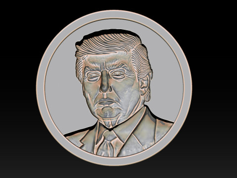 3D Donald Trump Bust Modelo de Impressão 3D