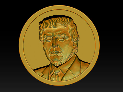 3D Donald Trump Bust Modelo de Impressão 3D