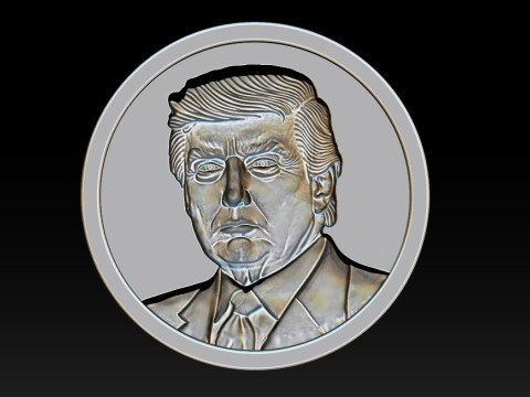 3D Donald Trump Bust Modelo de Impressão 3D