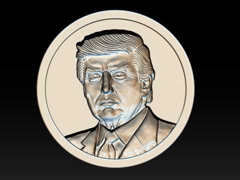 3D Donald Trump Bust Modelo de Impressão 3D