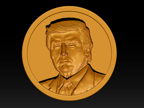 3D Donald Trump Bust Modelo de Impressão 3D