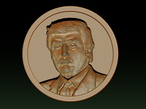 3D Donald Trump Bust Modelo de Impressão 3D