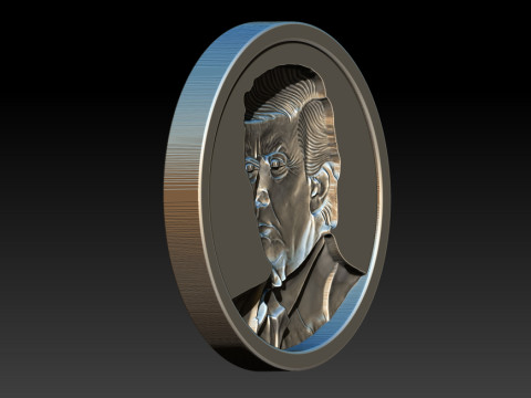 3D Donald Trump Bust Modelo de Impressão 3D