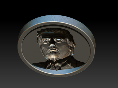 3D Donald Trump Bust Modelo de Impressão 3D