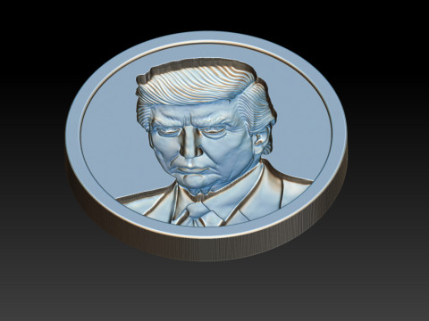 3D Donald Trump Bust Modelo de Impressão 3D