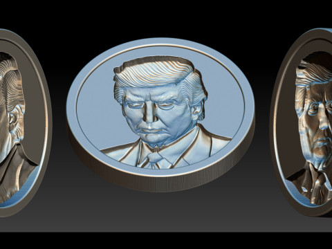 3D Donald Trump Bust Modelo de Impressão 3D
