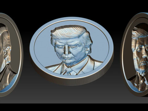 3D Donald Trump Bust 3D Print Model