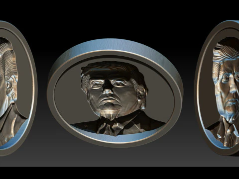3D Donald Trump Bust 3D Print Model