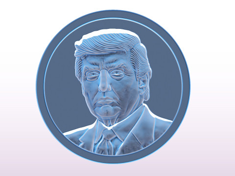 3D Donald Trump Bust Modelo de Impressão 3D