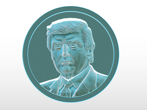 3D Donald Trump Bust Modelo de Impressão 3D