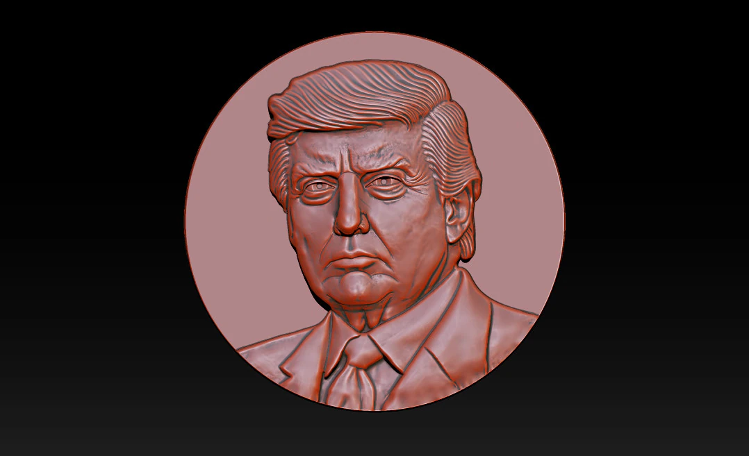 3D Donald Trump Bust 3D Print Model .c4d .max .obj .3ds .fbx .stl .blend 