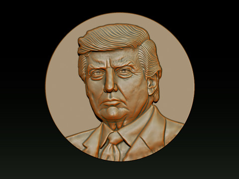 3D Donald Trump Bust 3D 打印模型