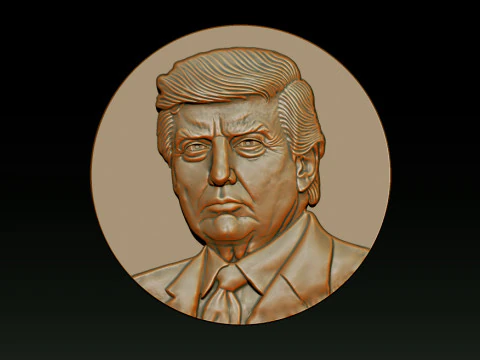3D Donald Trump Bust 3D Print Model