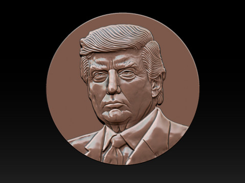 3D Donald Trump Bust 3D 打印模型