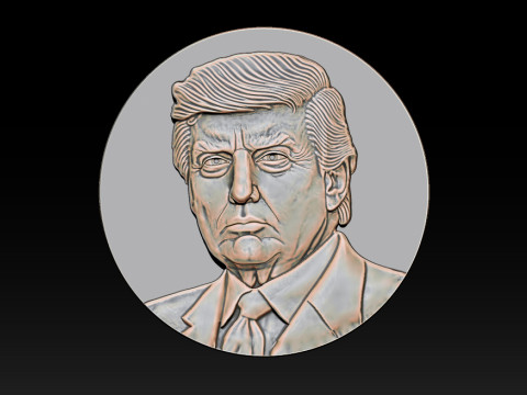 3D Donald Trump Bust 3D 打印模型