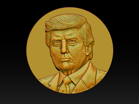 3D Donald Trump Bust 3D 打印模型
