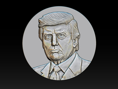 3D Donald Trump Bust 3D 打印模型