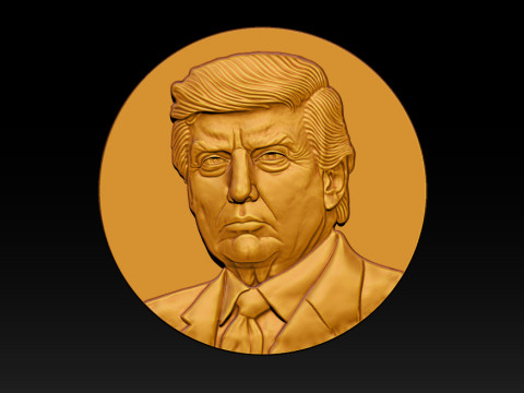 3D Donald Trump Bust 3D 打印模型