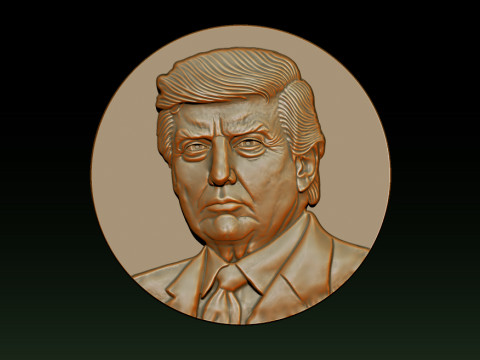 3D Donald Trump Bust 3D 打印模型