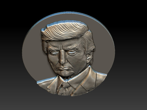 3D Donald Trump Bust 3D 打印模型