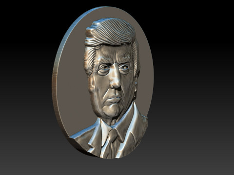 3D Donald Trump Bust 3D 打印模型