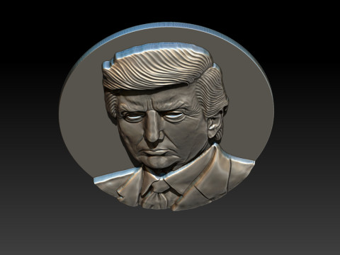 3D Donald Trump Bust 3D 打印模型