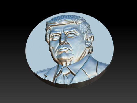 3D Donald Trump Bust 3D 打印模型