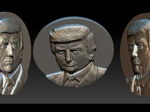 3D Donald Trump Bust 3D Print Model