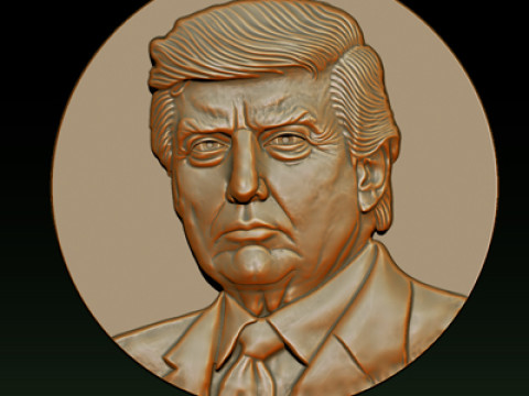 3D Donald Trump Bust 3D 打印模型