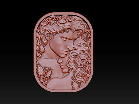 Sonsuz Aşk R&ouml;lyef Modeli 3D Baskı Modeli