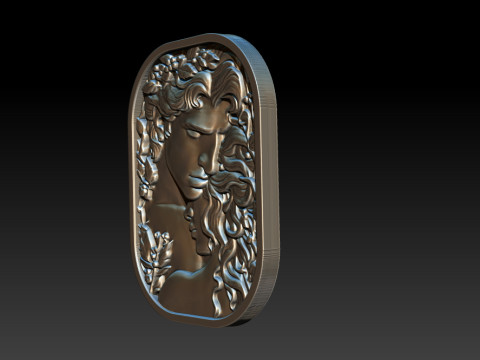 Eternal Love Relief Model 3Dプリントモデル