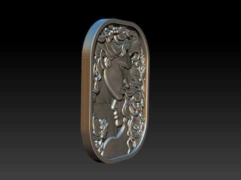 Eternal Love Relief Model 3Dプリントモデル